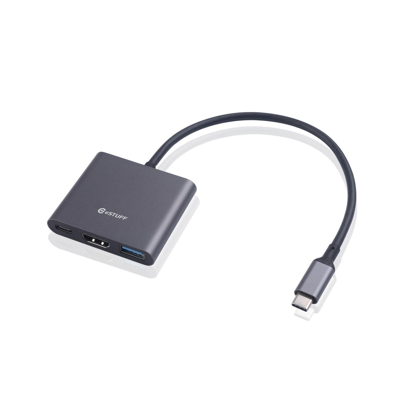 estuff usb-c av multiport hub 3.2 gen 1 0.2m