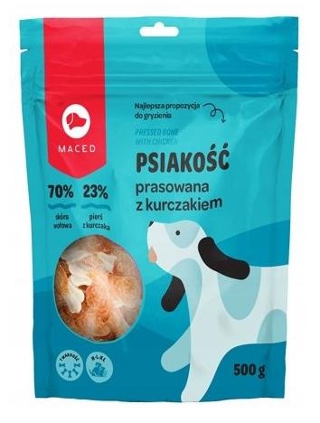 maced dog treats pressed bone chicken 500g