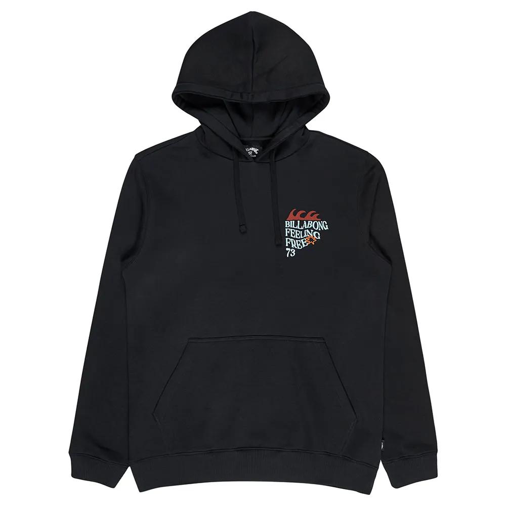 billabong hoodie foundation ebysf00175 black m
