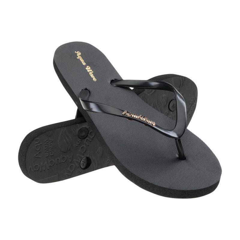 aquawave flip flops crystal black 37 eu
