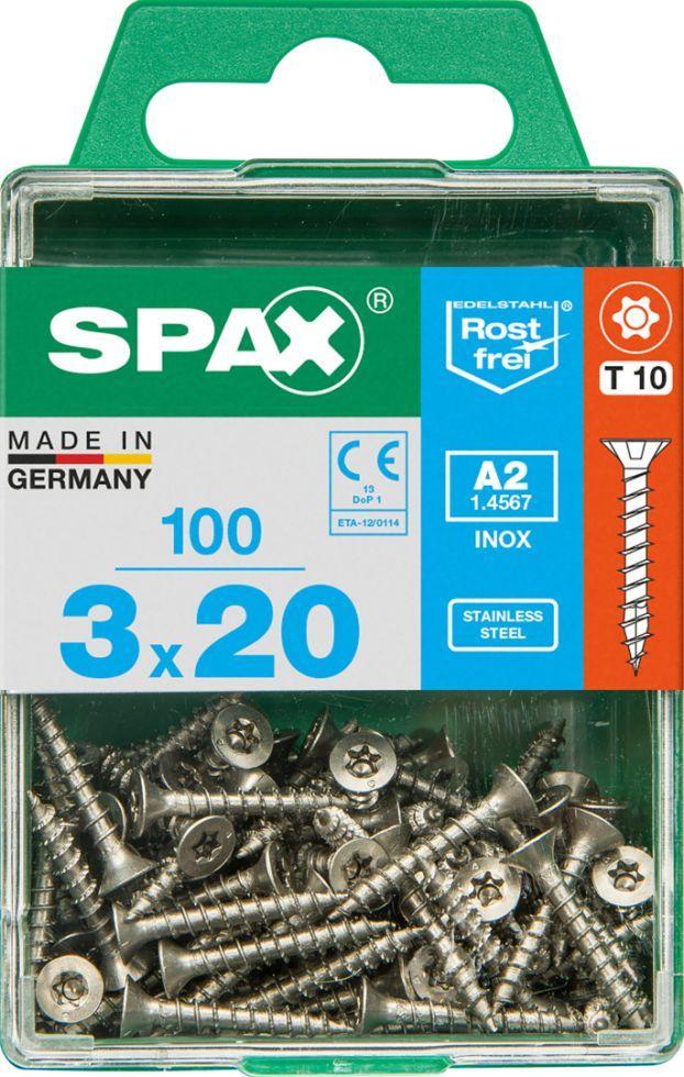 spax screws 3.0 x 20 mm t10 100 pack