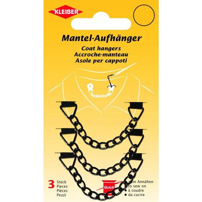 kleiber clothes hanger set 3 pack black