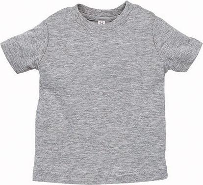 rabbit skins t-shirt infant fine jersey heathergrey 24 months
