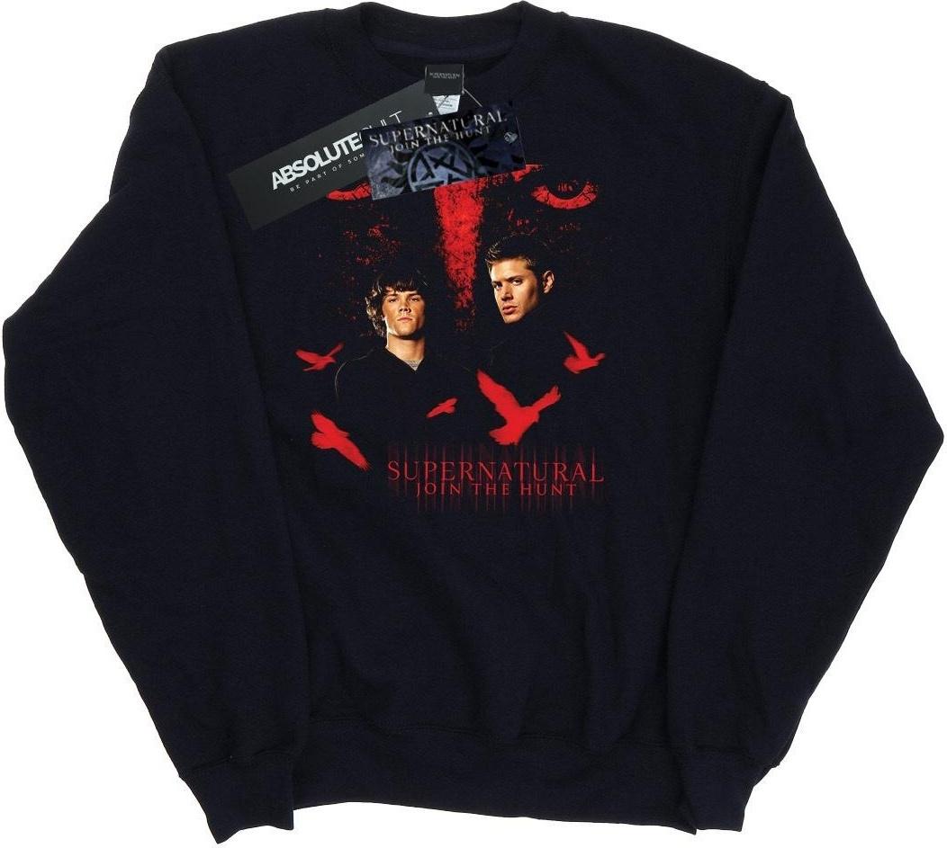 supernatural sweatshirt crow eyes black m