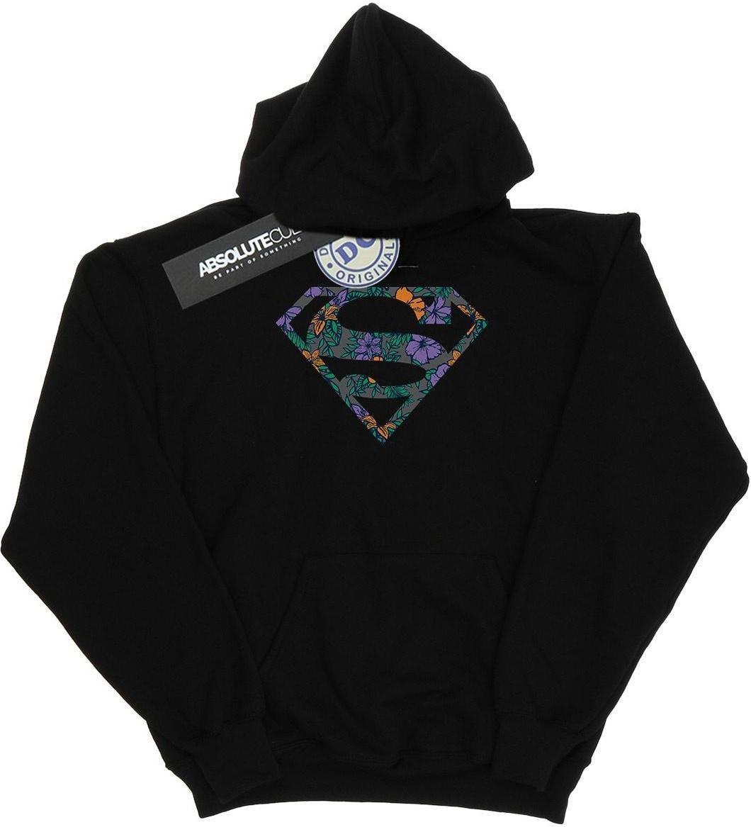 dc comics hoodie superman floral logo 1