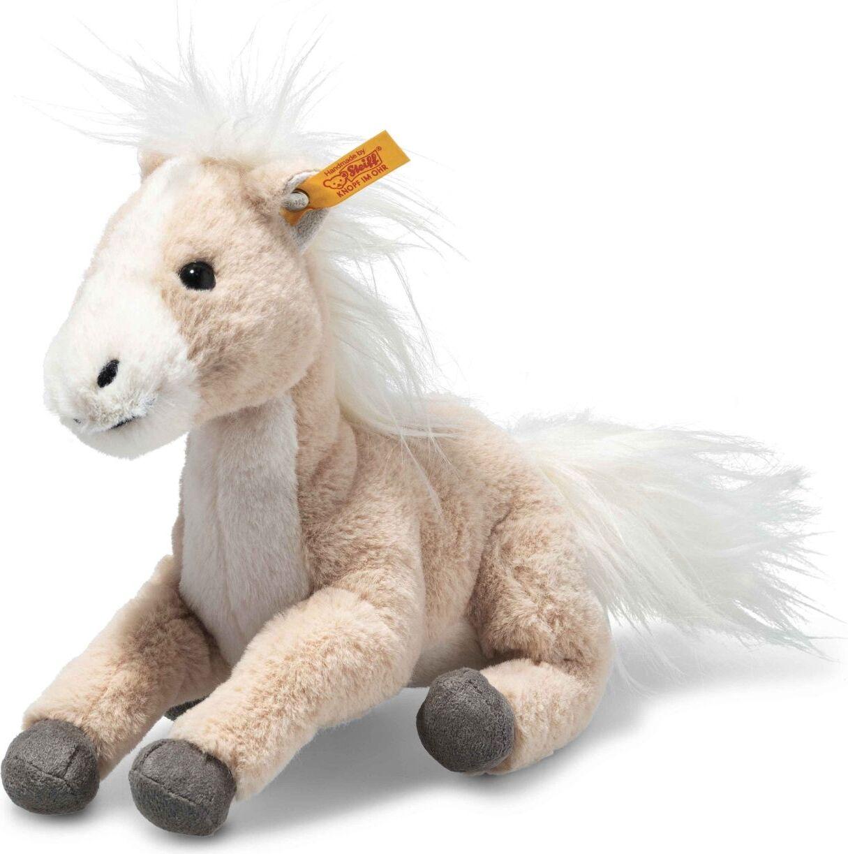 steiff soft toy gola schlenker-pferd beige 18cm