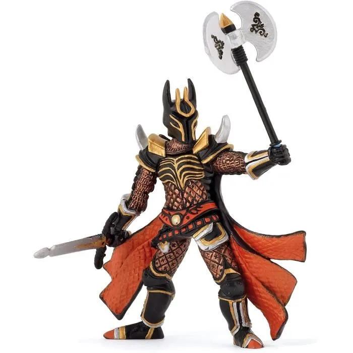 papo collectible figurine knight with triple battle axe 1 piece