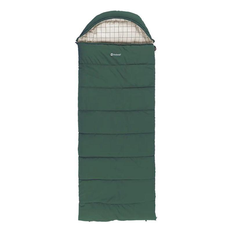 outwell sleeping bag camper prime green 2-3 seasons