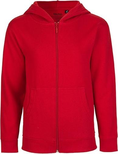 neutral zip hoodie kids red 152