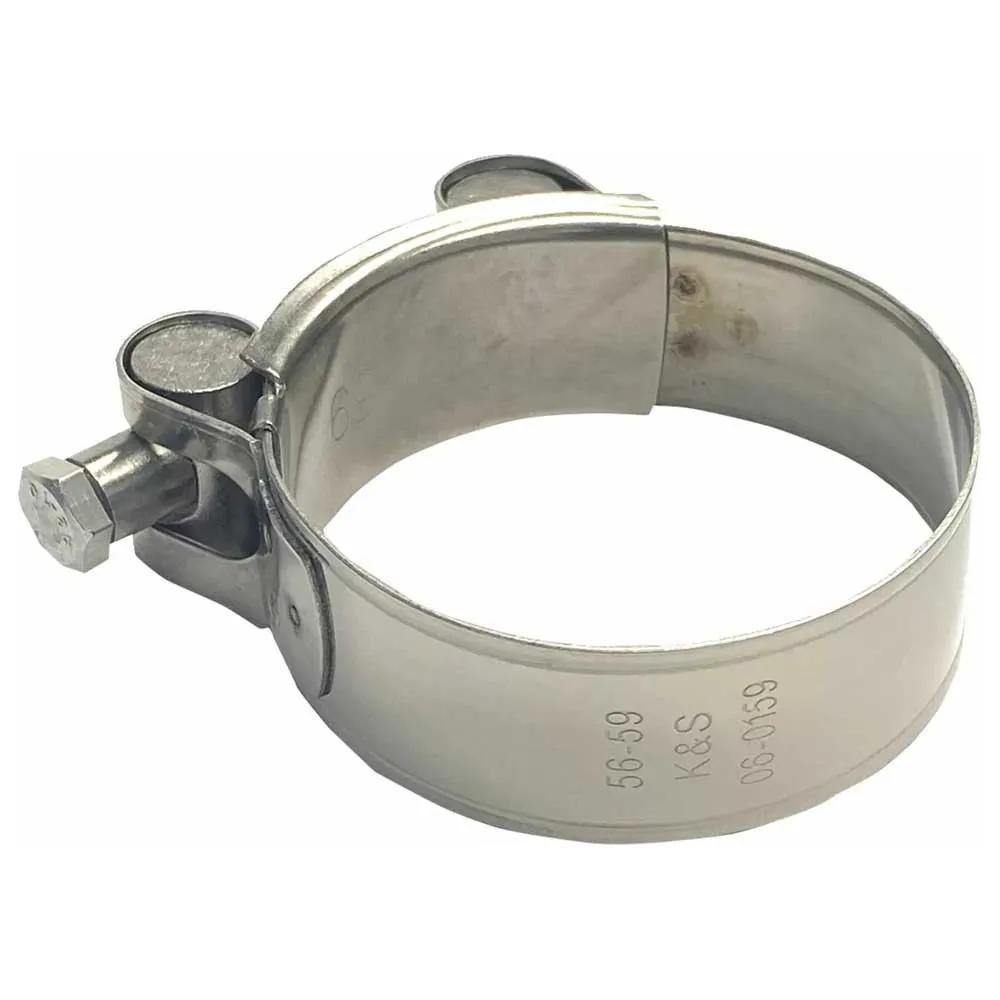 k&s technologies exhaust clamp 56-59mm stainless steel