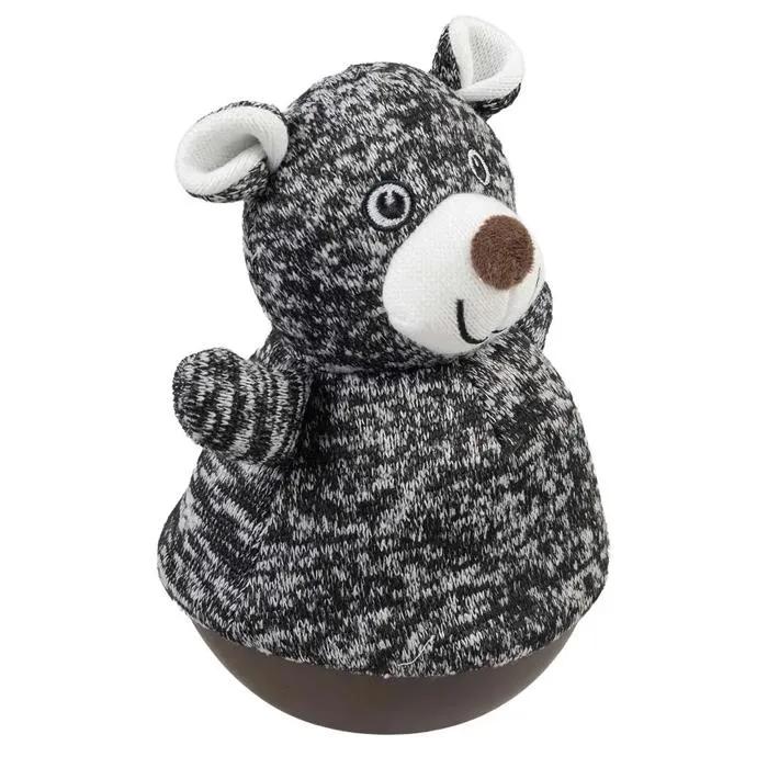 duvo+ plush toy tumbly bear black 13.5x13.5x22 cm