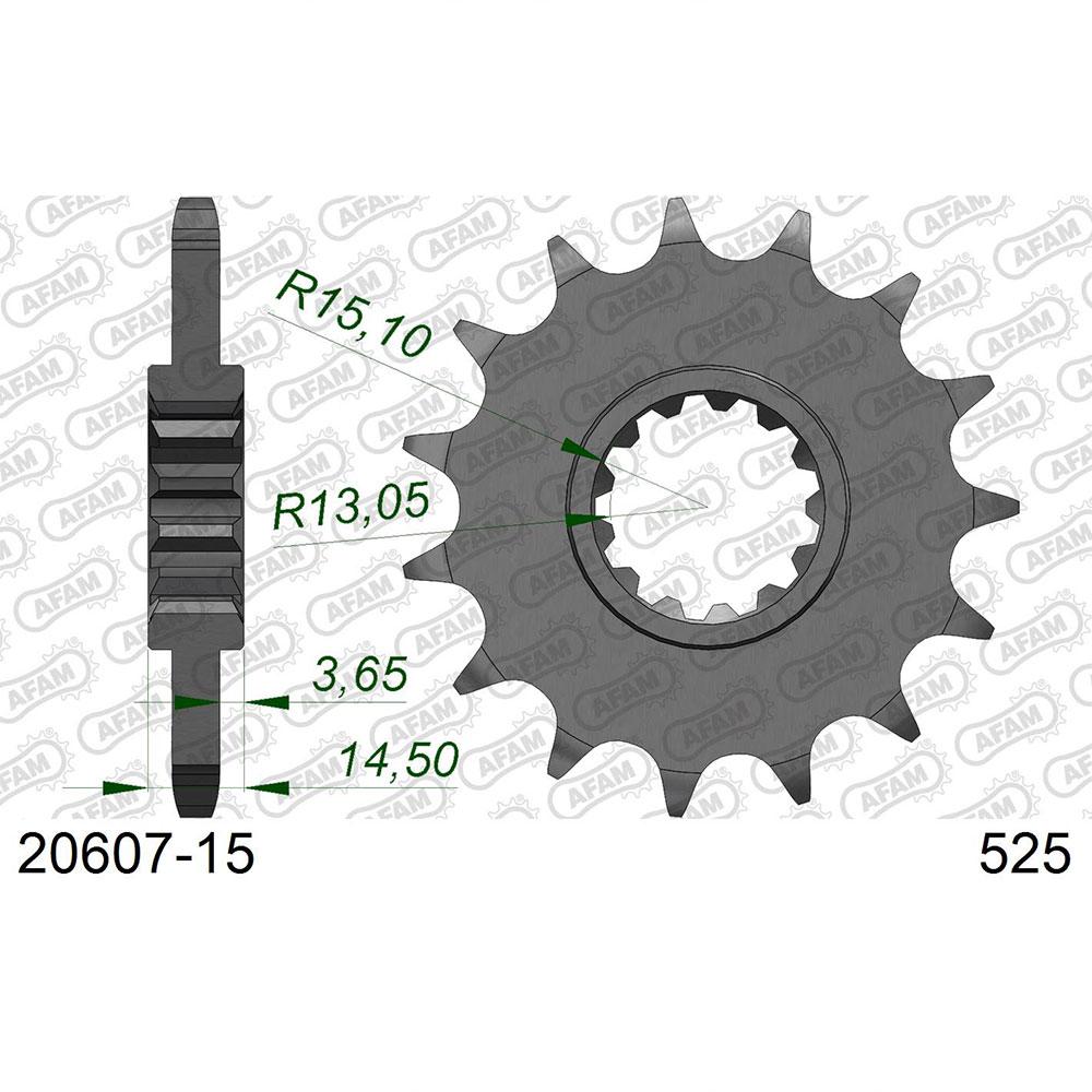 afam front sprocket 20607 15t