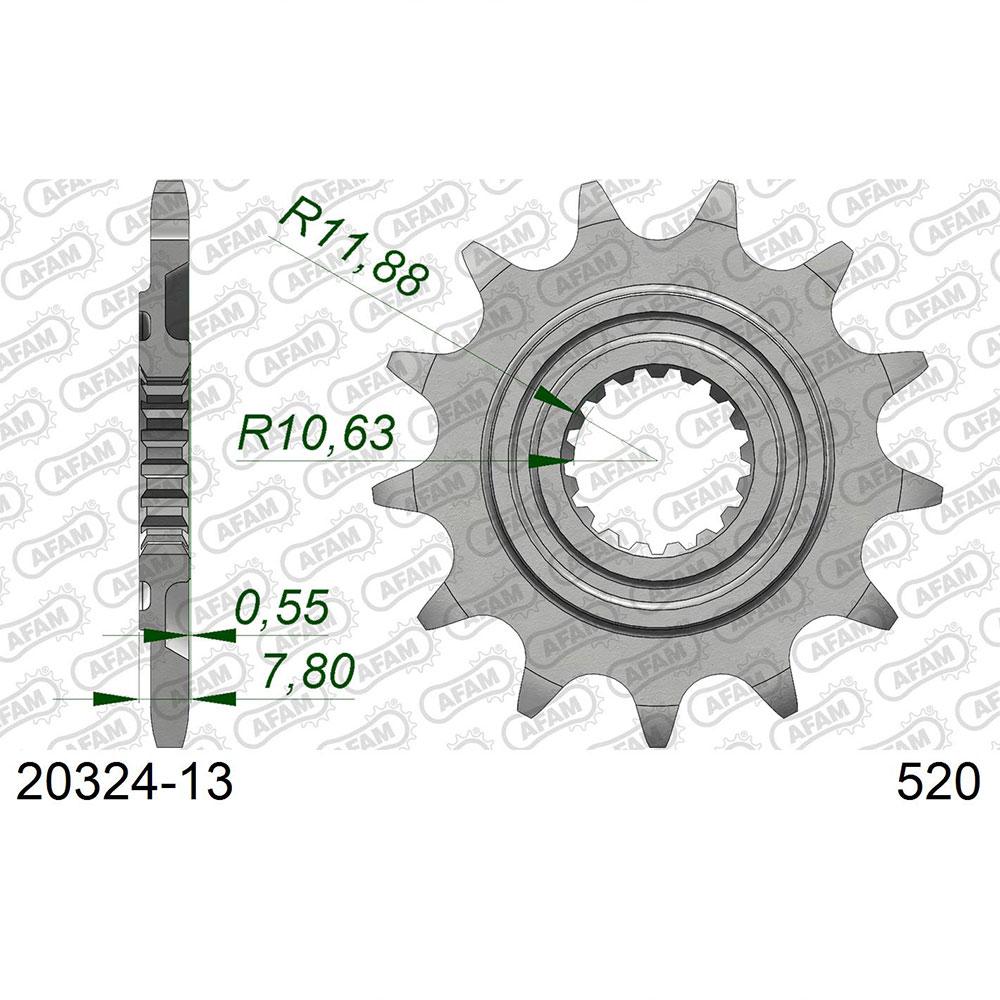 afam front sprocket 20324 13t