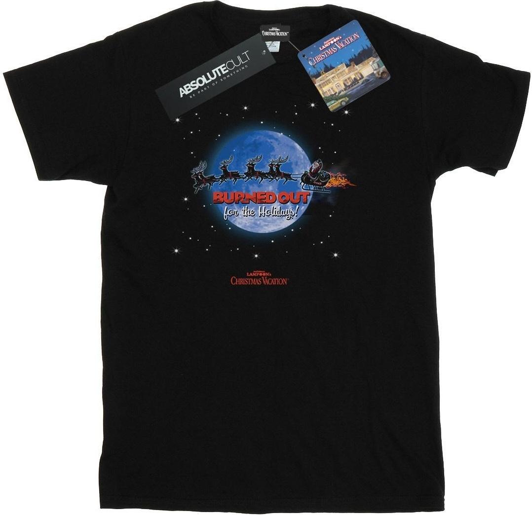 national lampoon t-shirt burned out black l