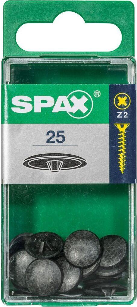 spax plastic caps cruz slot z2 black 25 pack