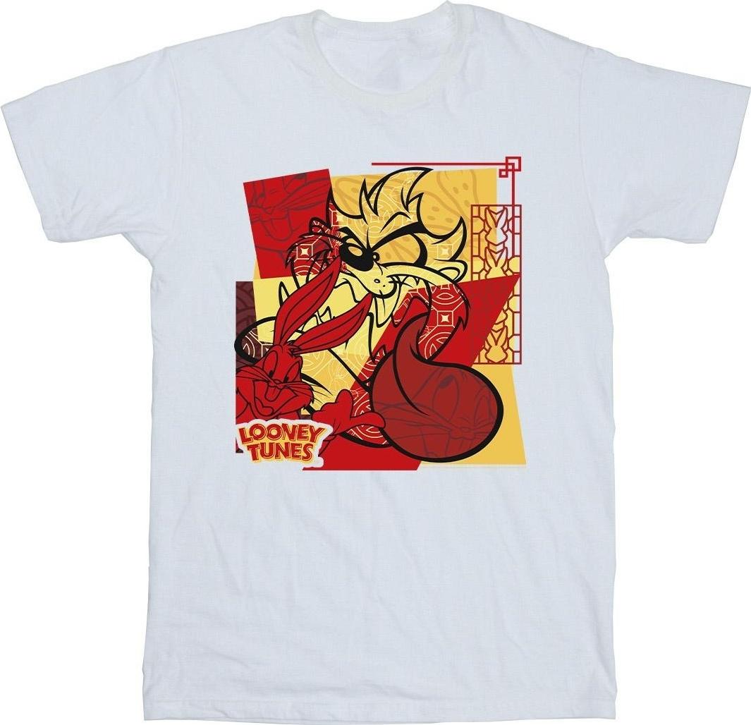 looney tunes t-shirt rabbit new year white 4xl