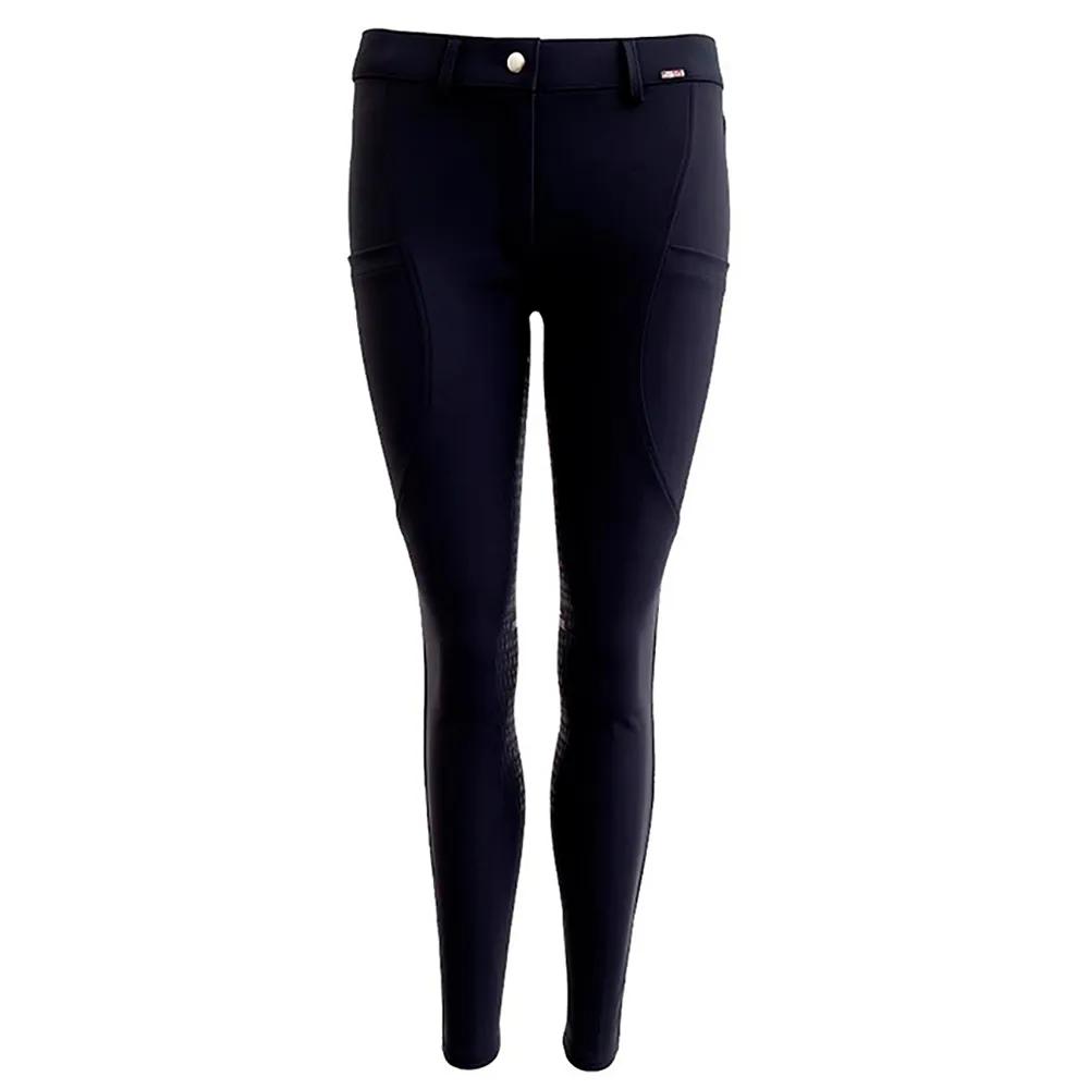 premiere riding pants silk shell blue 44