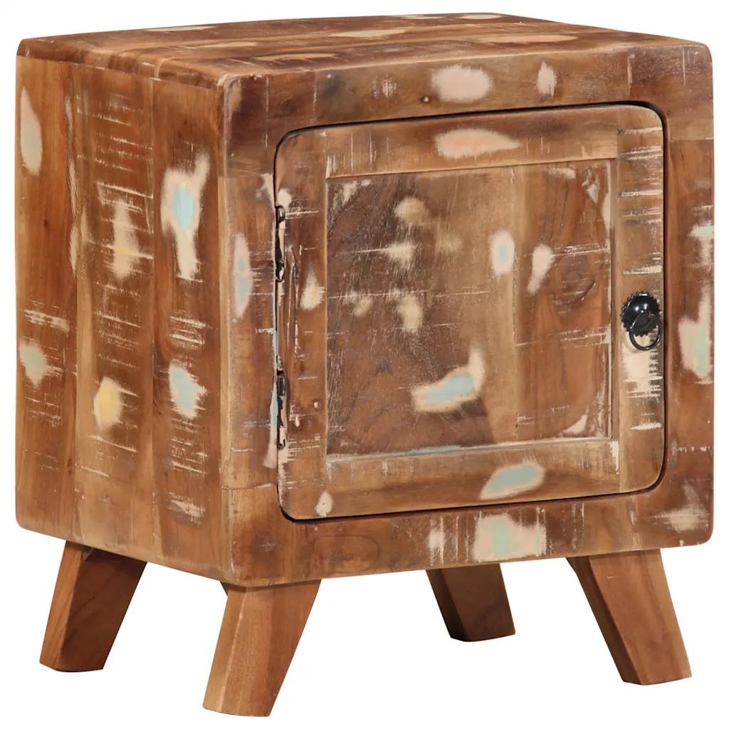 vidaxl nightstand reclaimed wood 40x32x46 cm