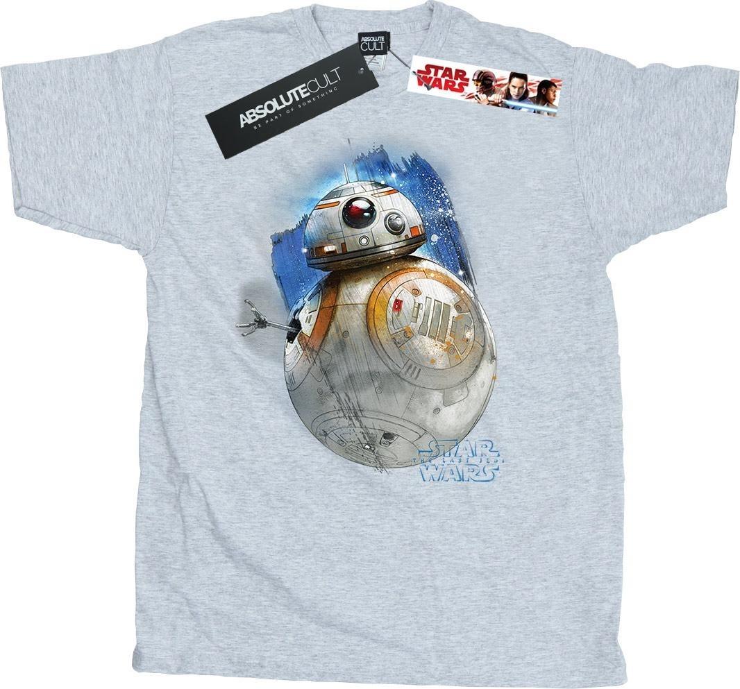star wars t-shirt the last jedi bb-8 brushed cotton xl