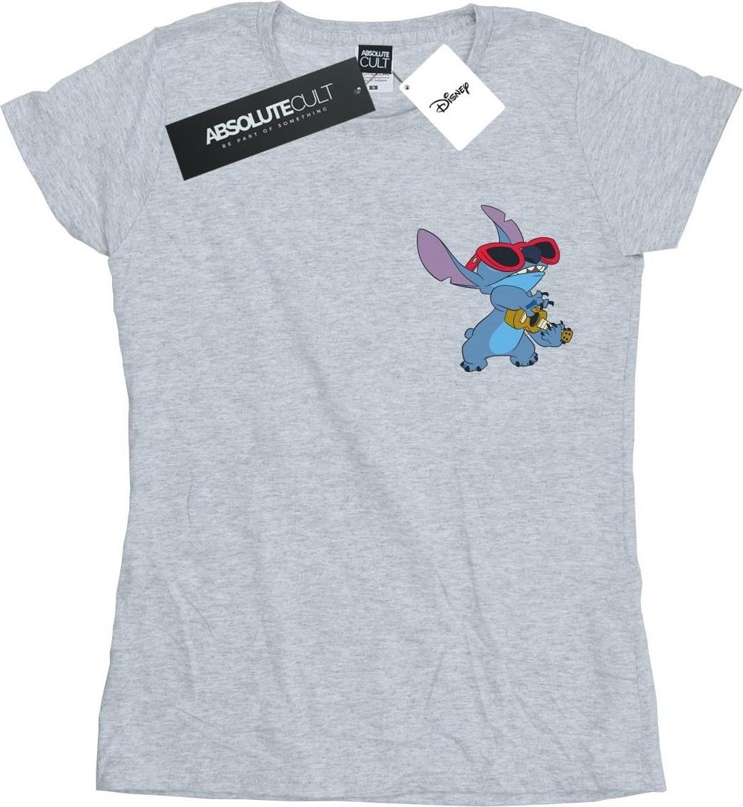 disney t-shirt lilo and stitch guitar cotton