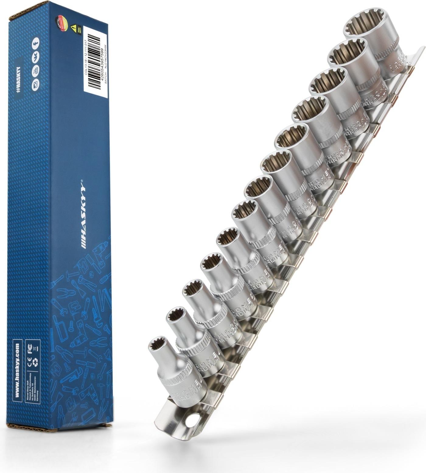 nussi socket wrench adapter set 4-14mm 13 pieces