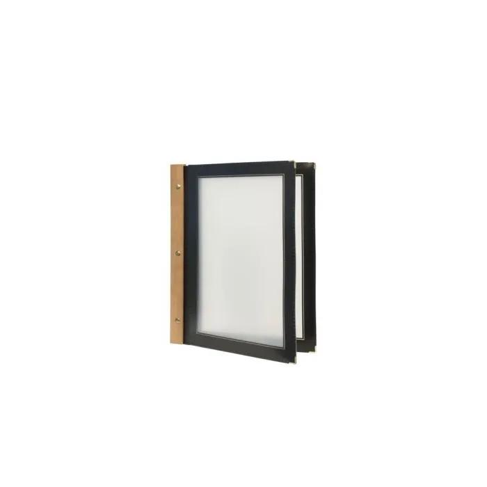 securit menu cover inserts a4 wood 5 pack