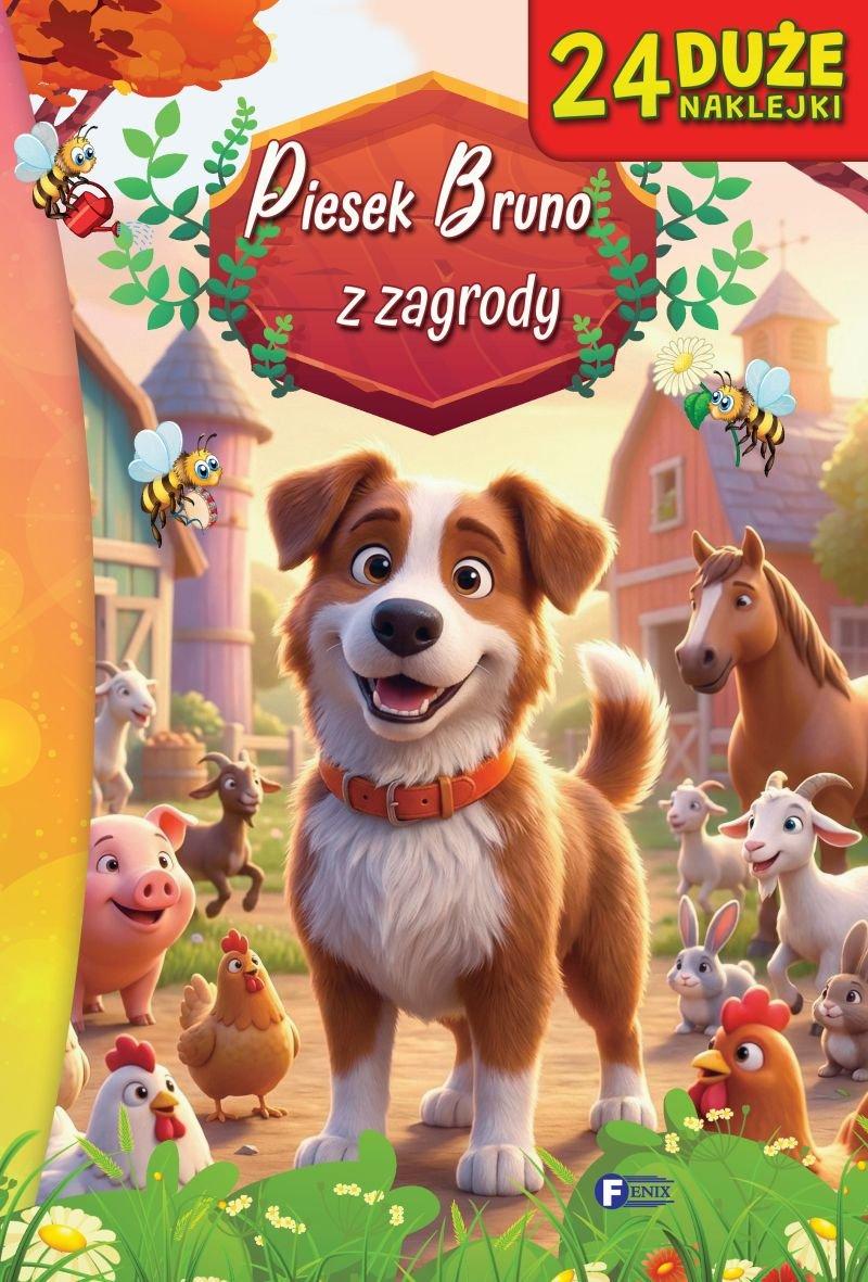 piesek bruno children's literature 24 stickers