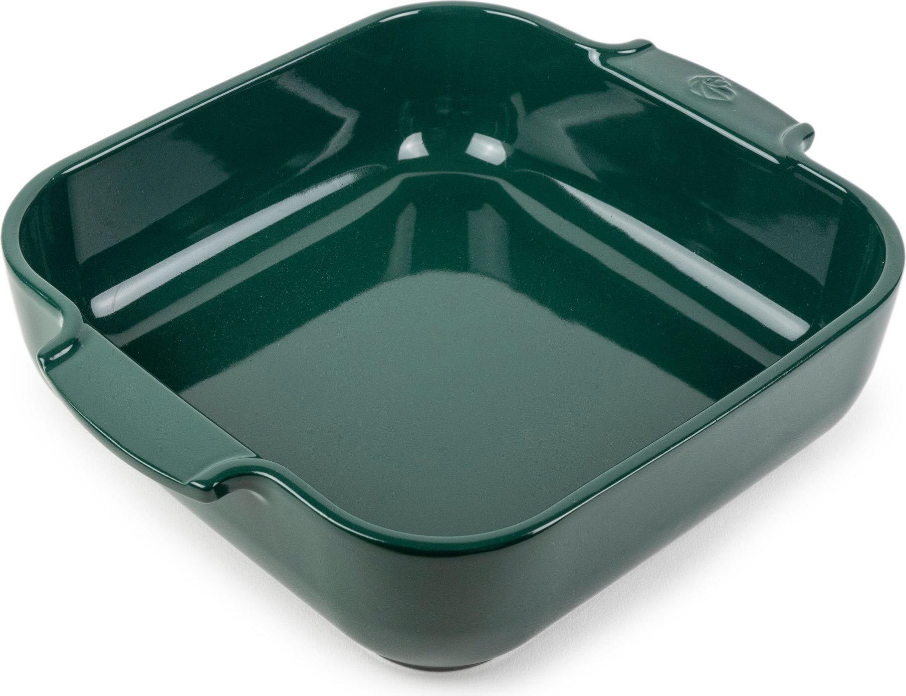 peugeot baking dish appolia square 28cm green