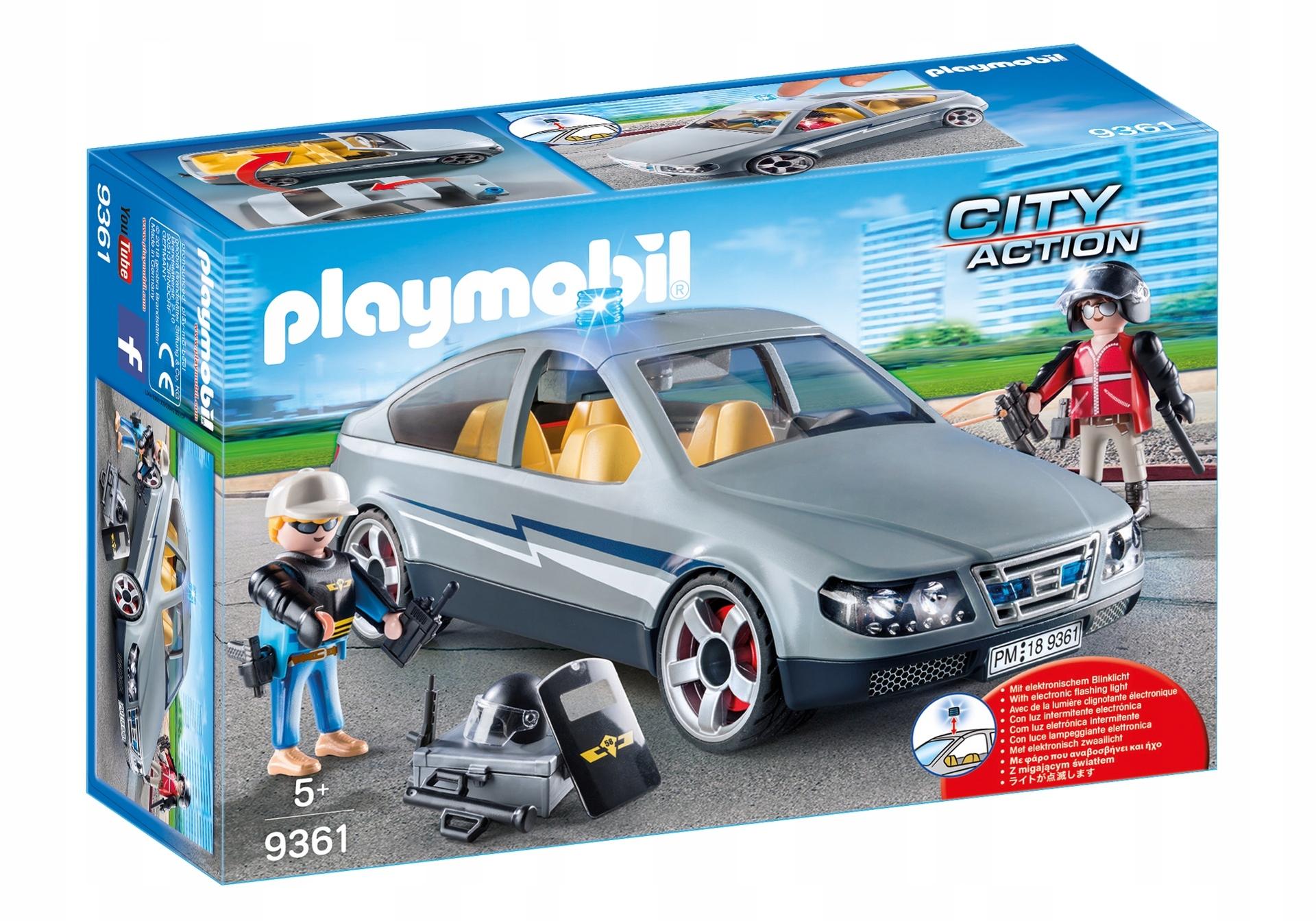 playmobil vehicle playmobil city action 9361 with blue light