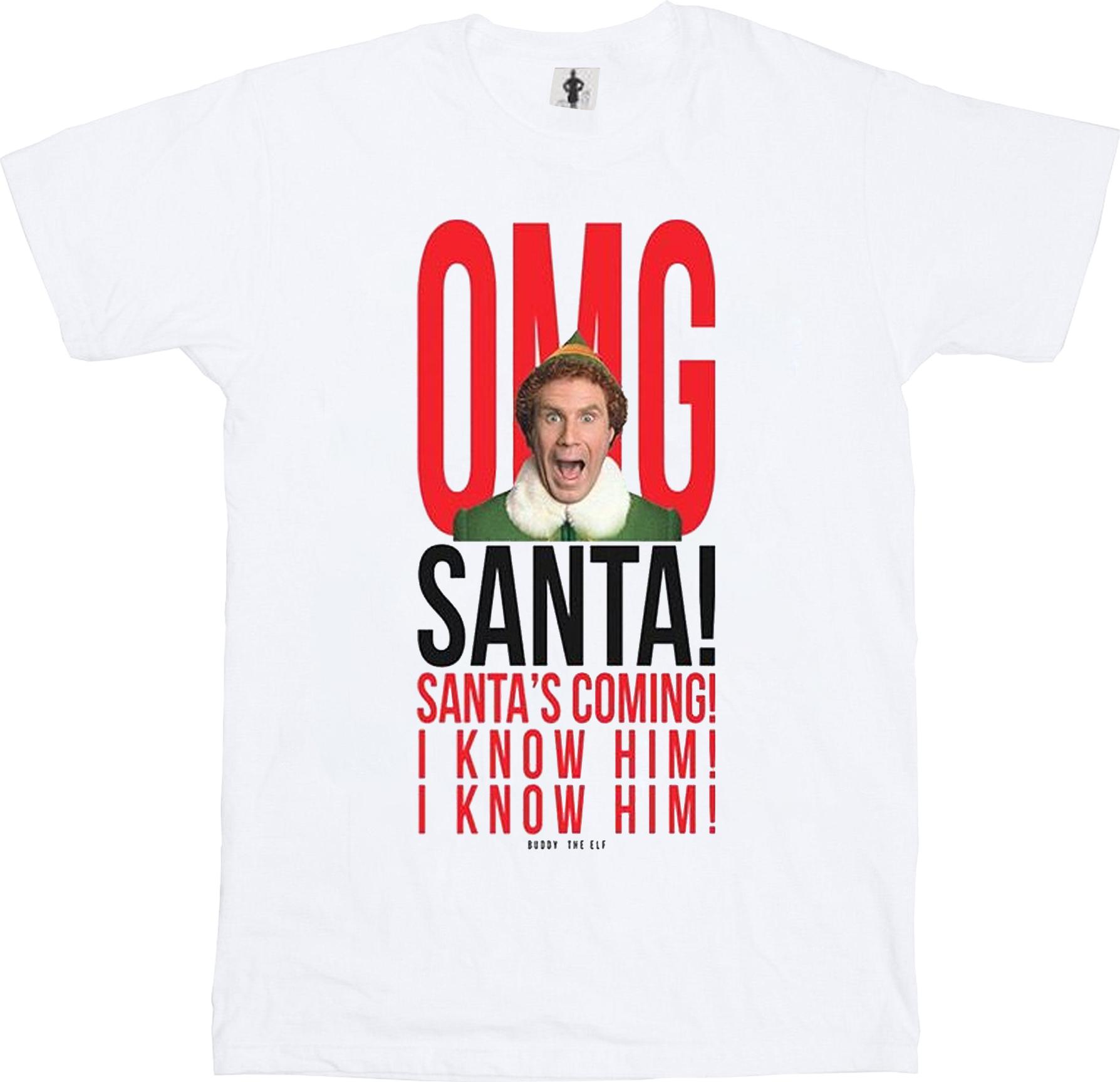 elf t-shirt omg i know him boyfriend white