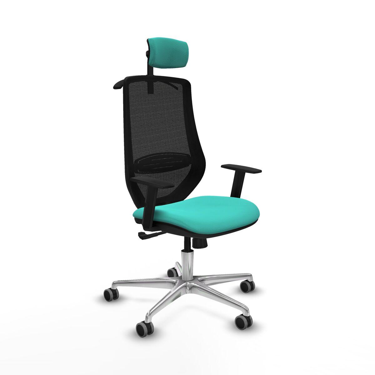 piqueras-y-crespo office chair mardos adjustable turquoise