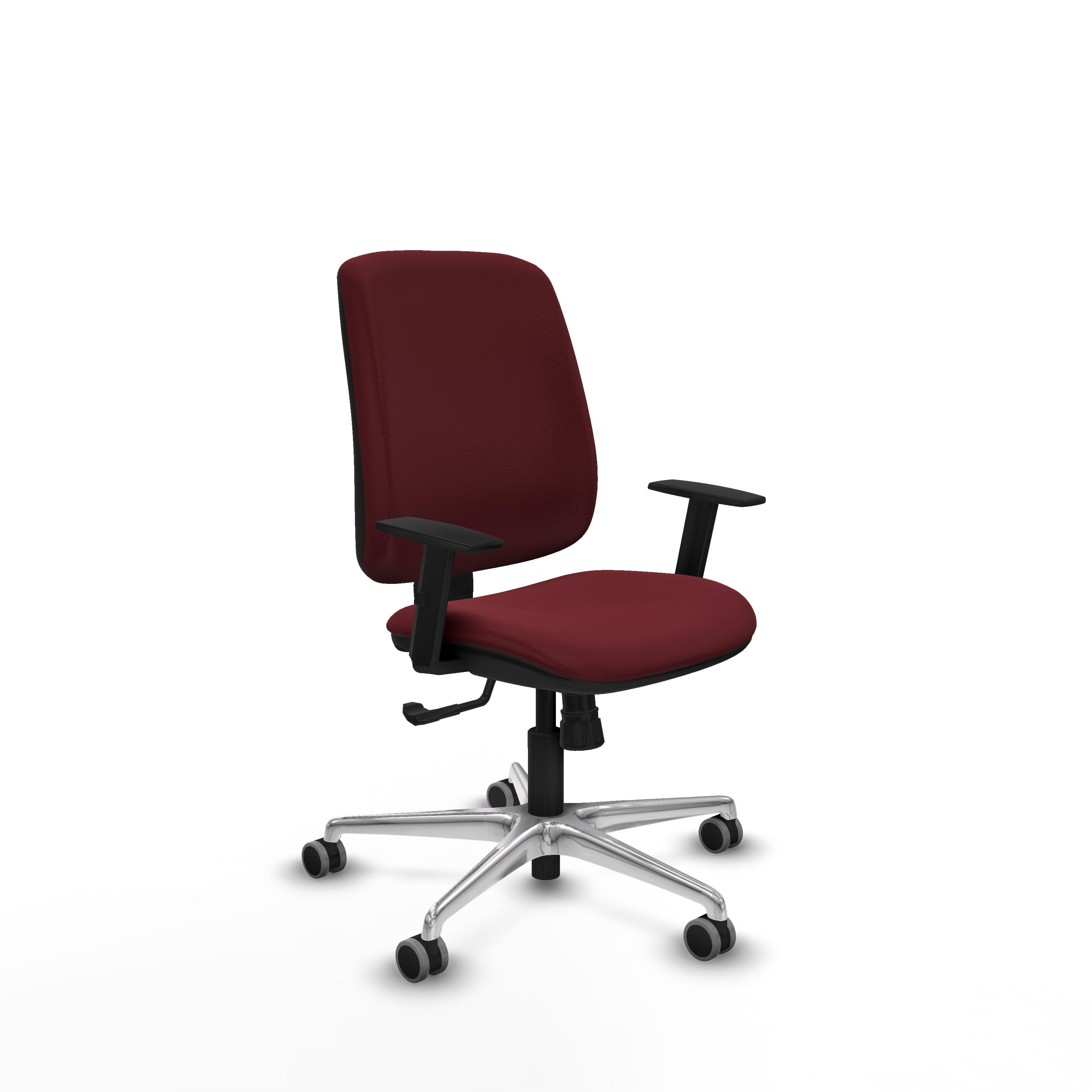 piqueras y crespo office chair alares faux leather burgundy