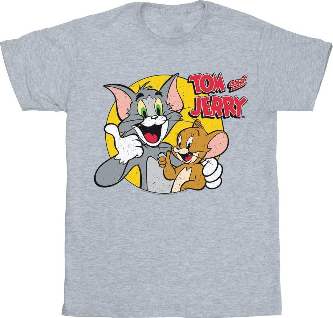 tom and jerry t-shirt thumbs up grey 5xl