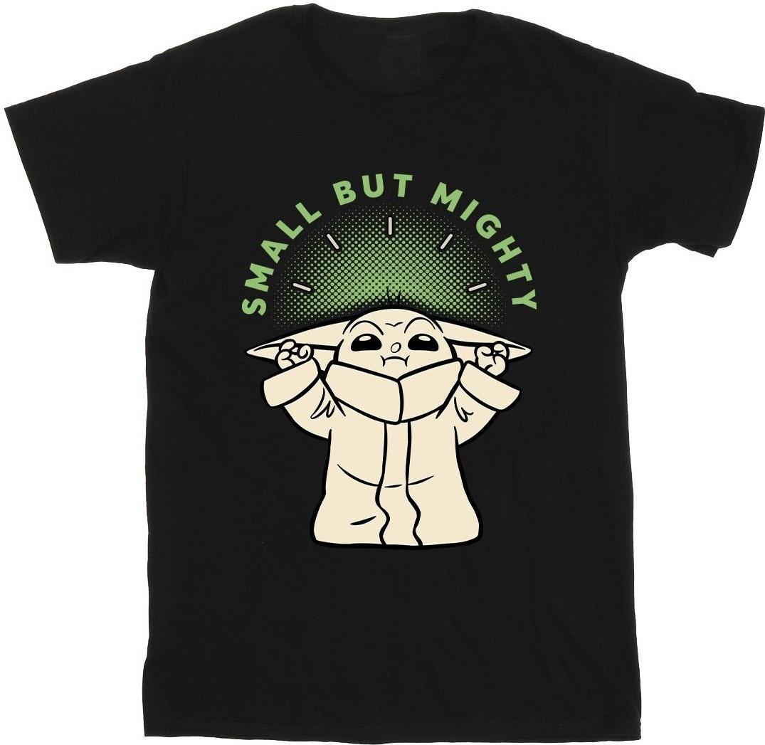 star wars t-shirt the mandalorian small but mighty black l