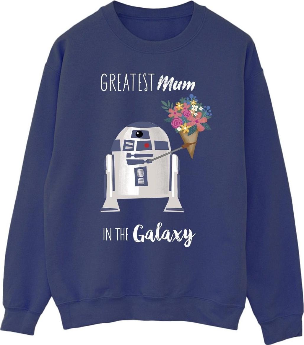 star wars sweatshirt greatest mum navy blue m