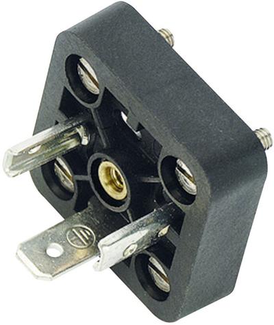 binder magnet valve connector series 210 black pole 2+pe