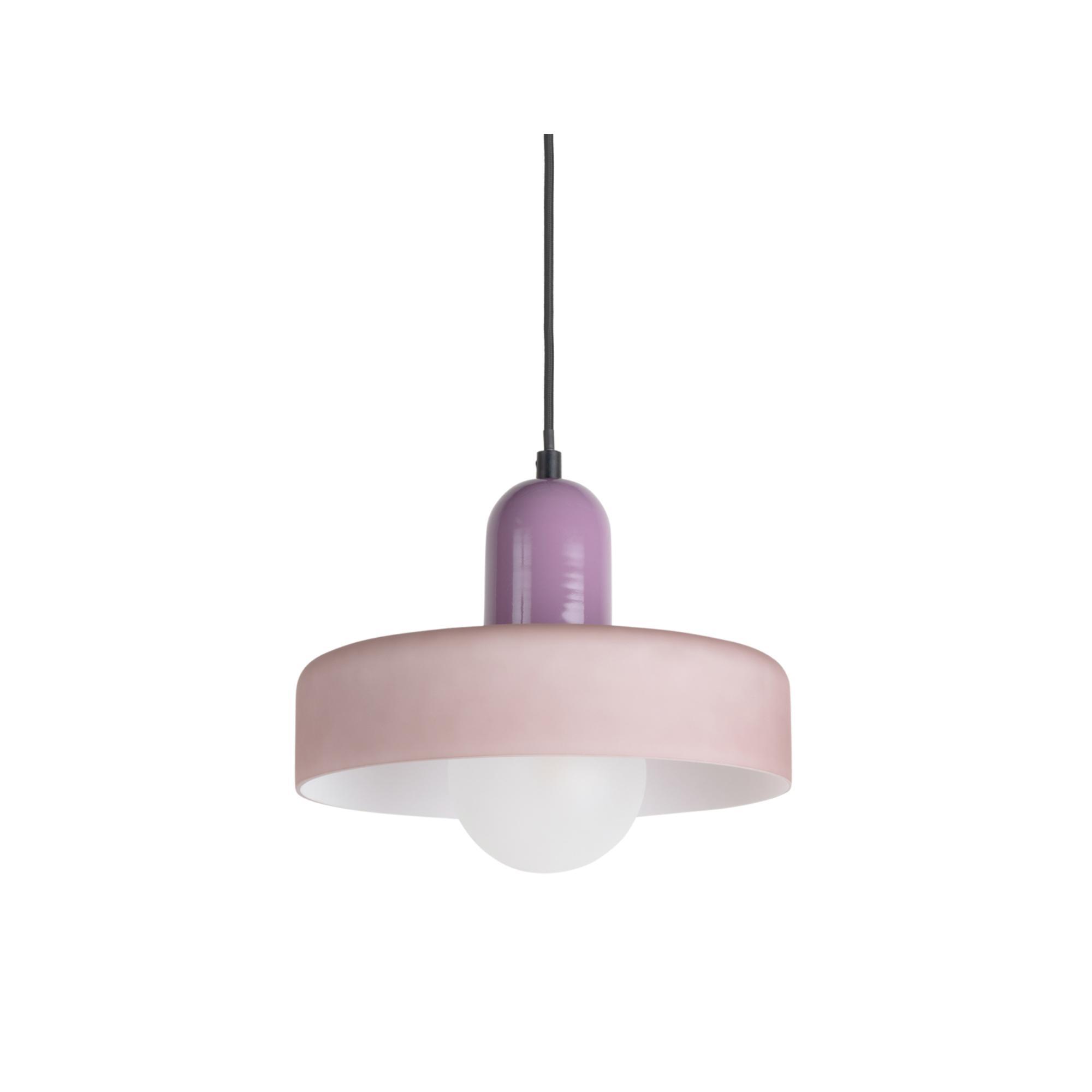 leitmotiv pendant light opaco grato violet 25x25x23cm