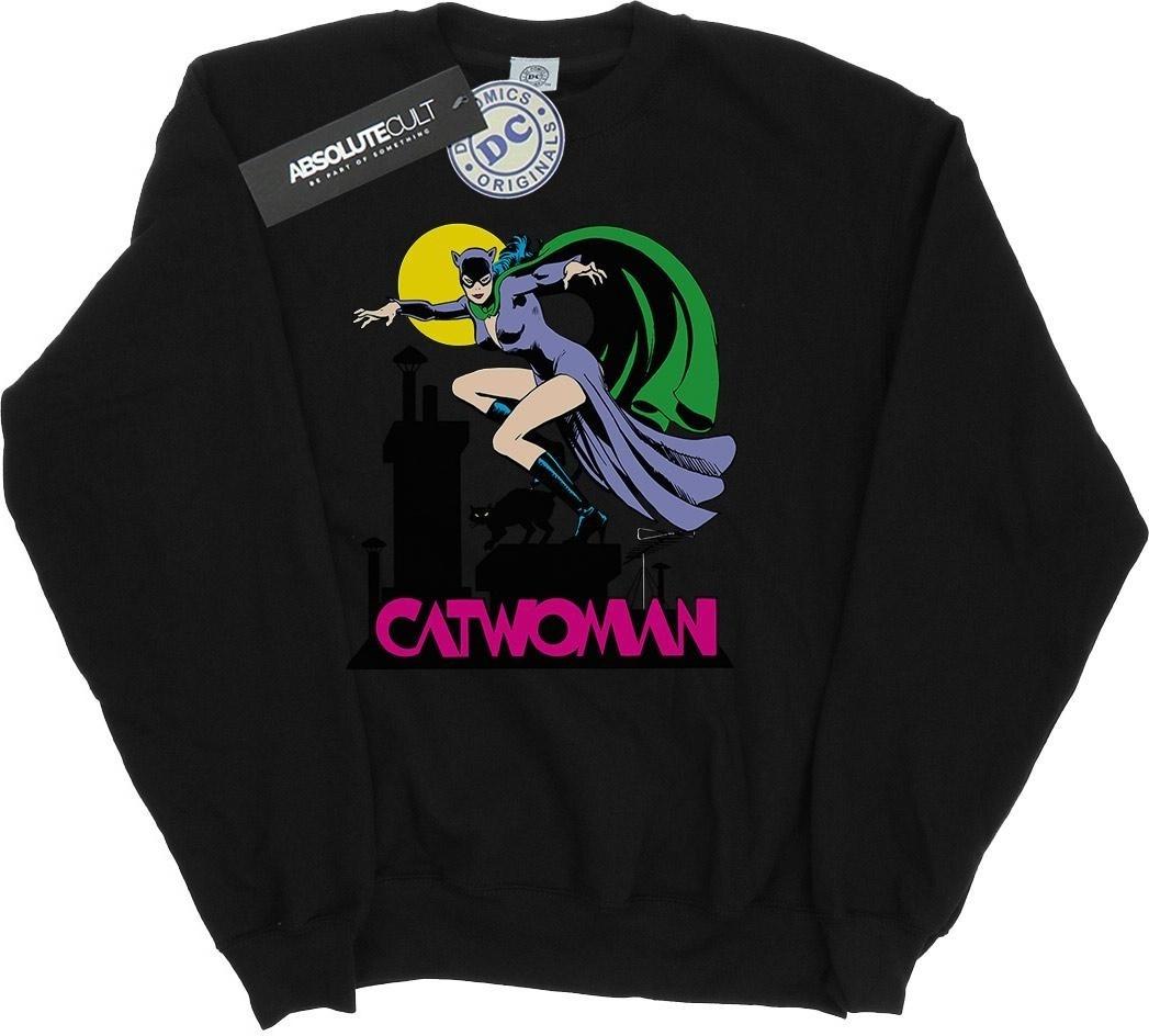 dc comics sweatshirt catwoman black m
