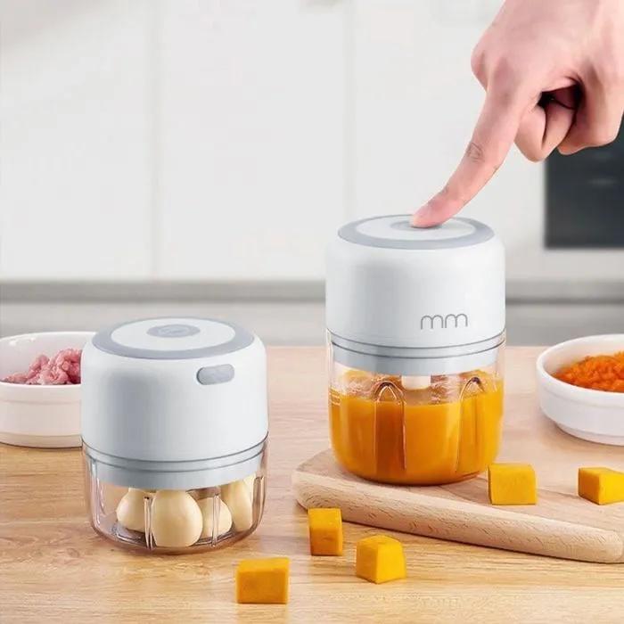 mikamax mini food processor rechargeable portable 2 cups