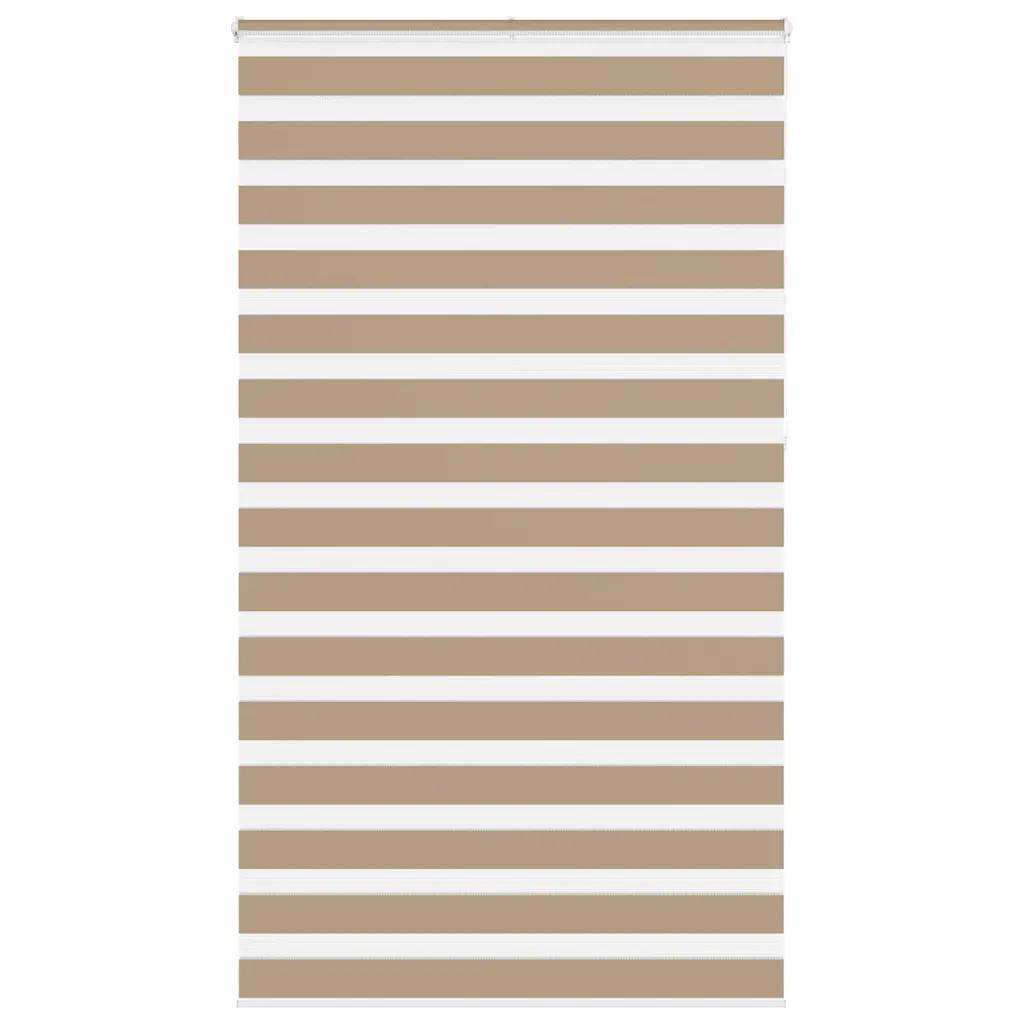 vidaxl zebra roller blind 130x230 cm polyester