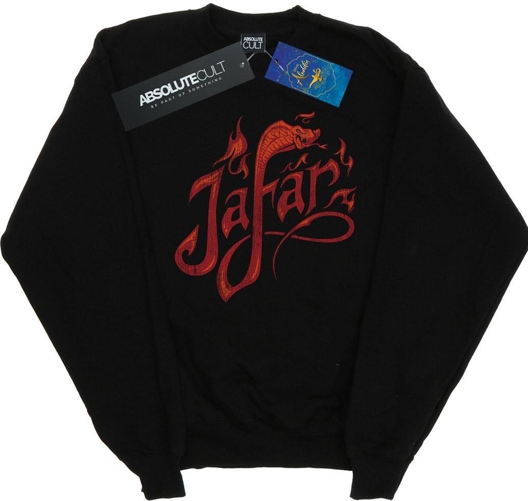 disney sweatshirt aladdin movie jafar flames logo black s