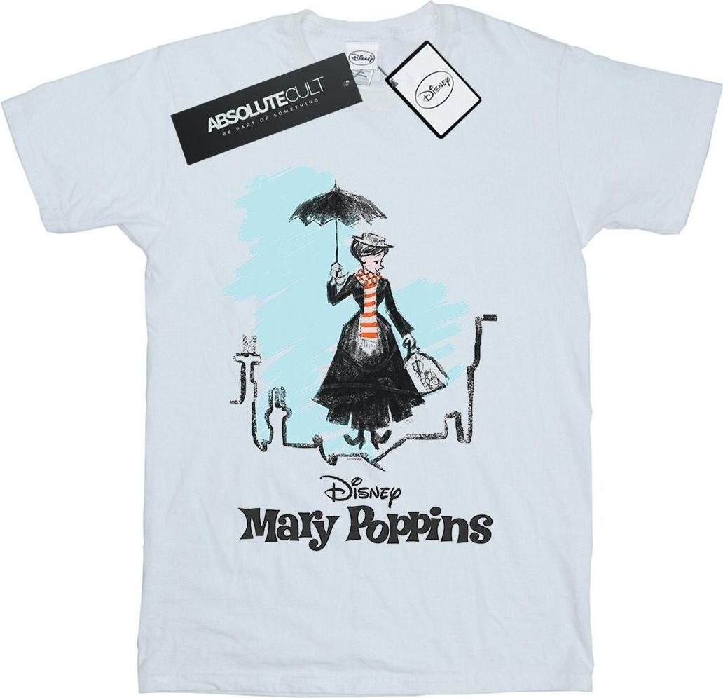 disney t-shirt rooftop landing white s