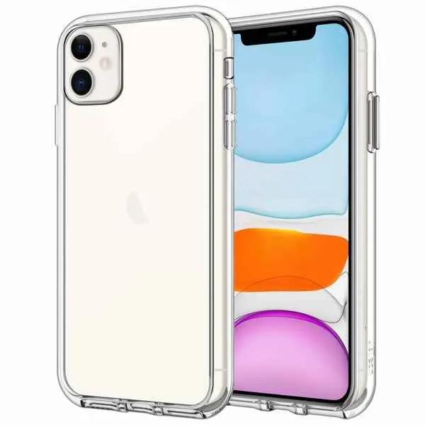 jetech phone case iphone 11 shock absorption transparent refurbished a+