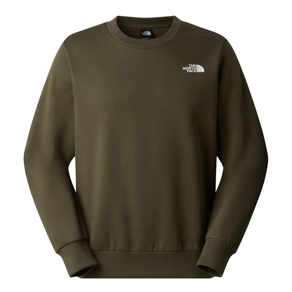 the north face sweatshirt simple dome regular crew olive xl
