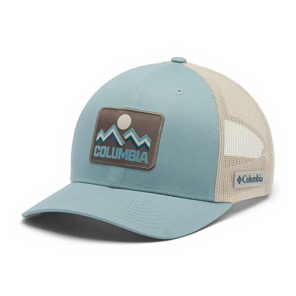 columbia snapback cap mesh crushed blue iron