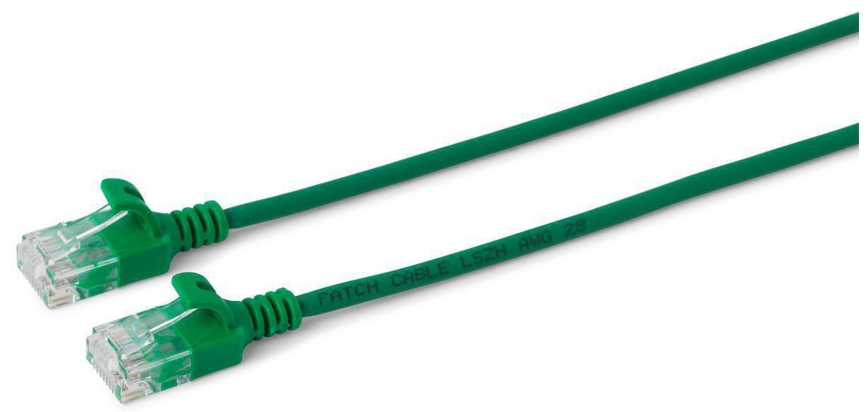 microconnect network cable cat6a slim 1.5m green