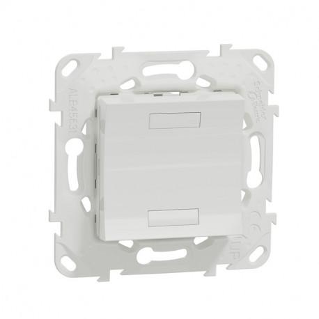 unica switch knx 2 buttons led white