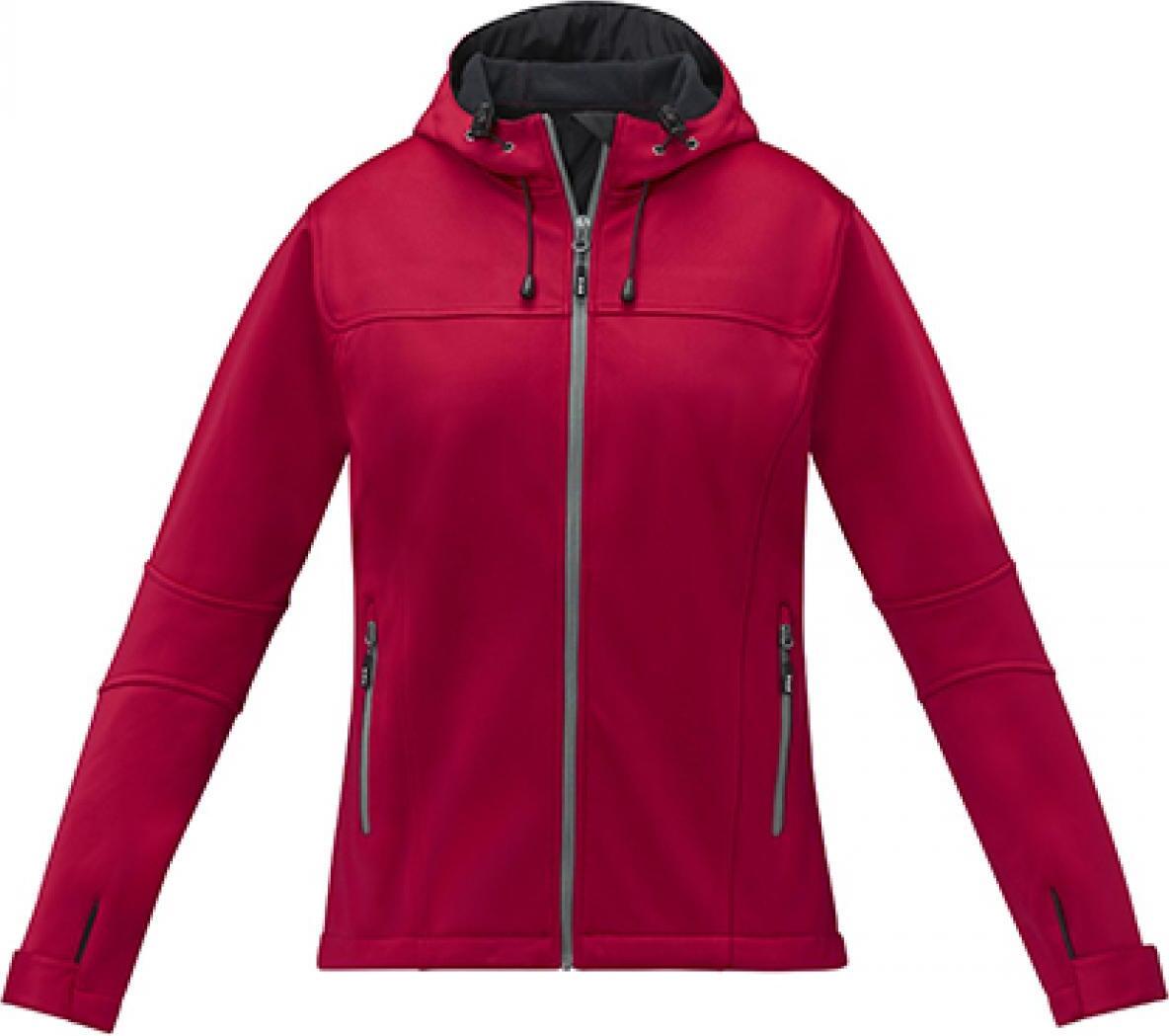 elevate softshell jacket ladies match red m