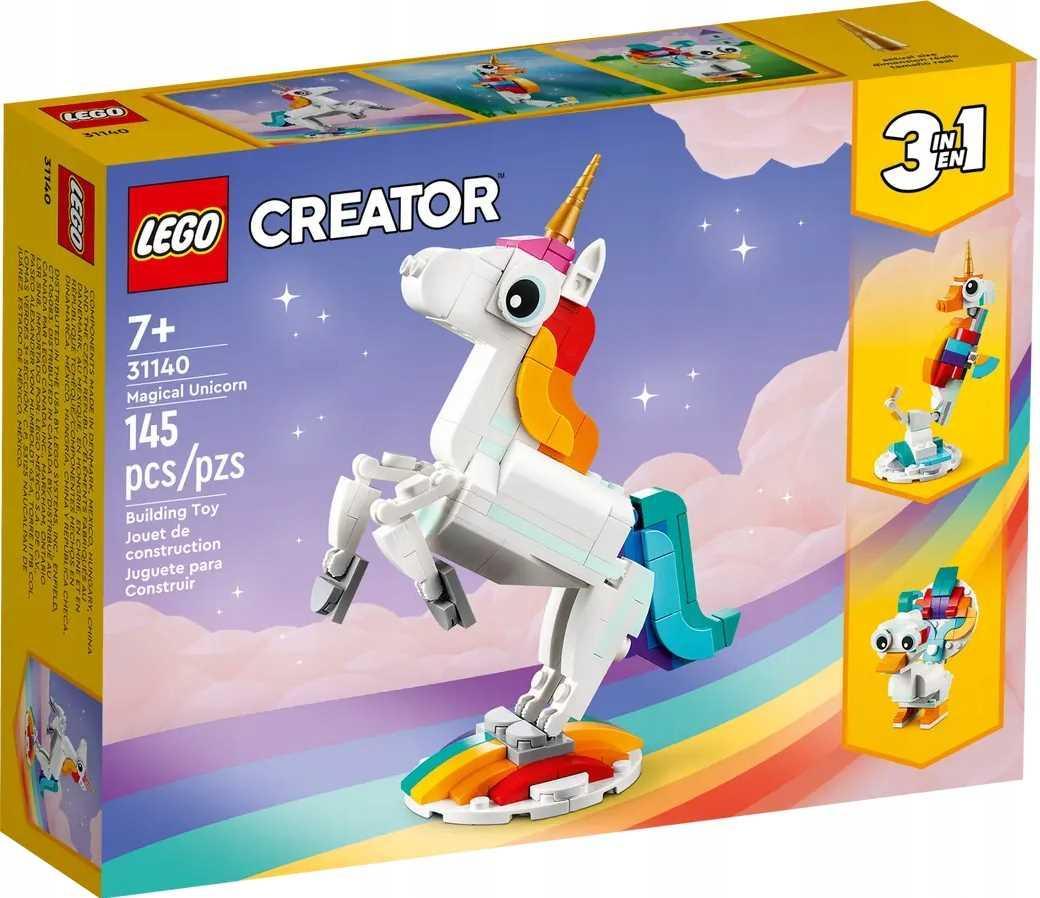 lego building blocks creator magical unicorn 3 in 1 145 pieces