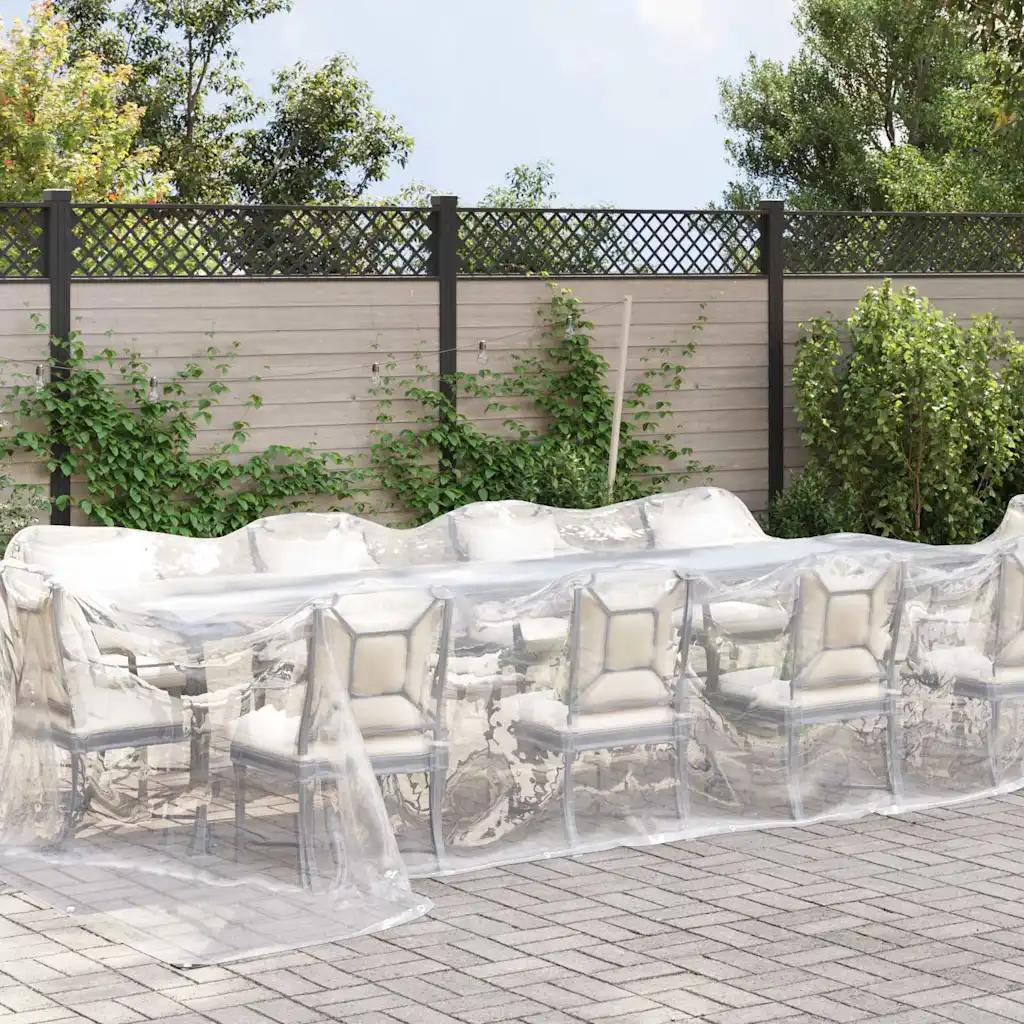 vidaxl tarpaulin transparent 4x12m waterproof
